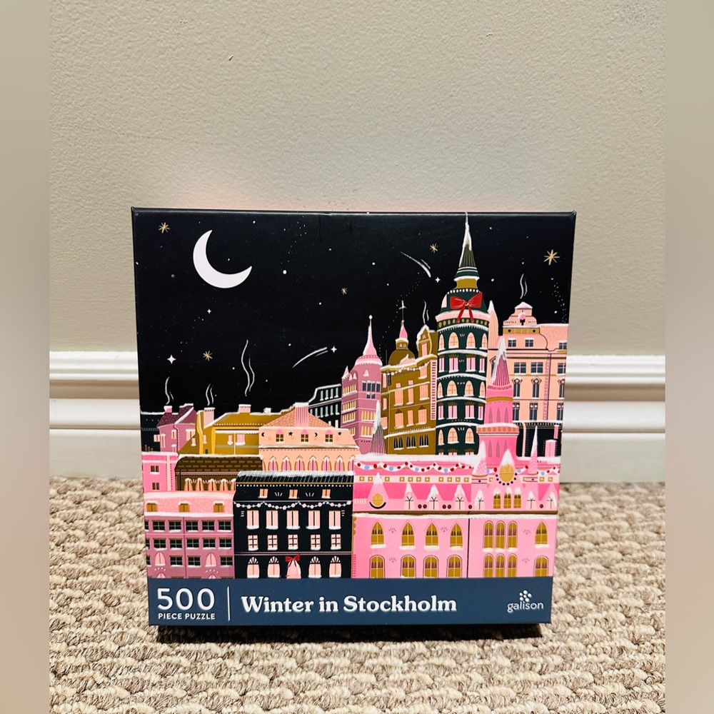 Galison 500 piece puzzle—winter in stockholm